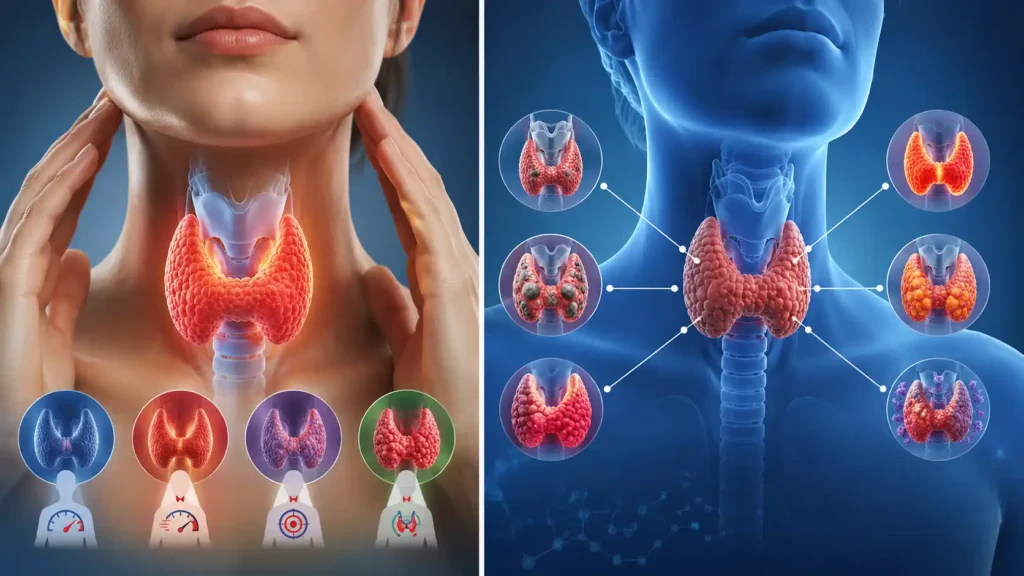 Thyroid lump examination